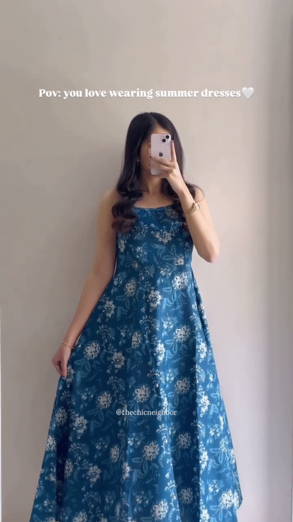 Chic Sky Blue Summer Dress – Sleeveless, Ruffled & Breezy | Available in 5 Elegant Colors - Image 4