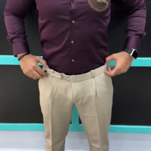Men’s Premium Fitted Shirt with Royal Deer Crest Embroidery – Classy Party & Office Look | Elegant Style