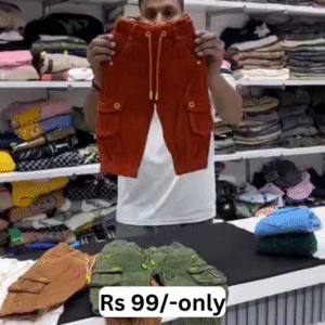 Kids’ Corduroy Cargo Joggers – Only ₹99! | COD Available 💥