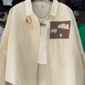 🎨 Urban Sketch Oversized Shirt