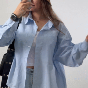 Street Style Magic in Sky Blue, Caramel & Cloud-Wash Denim 💙☁️🍯