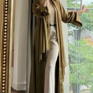 🌿 Olive Grace Everyday Abaya