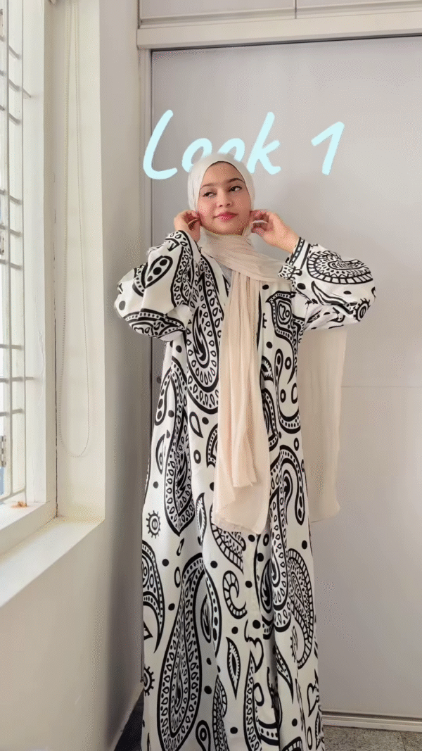 Soft Grace Pleated Abaya