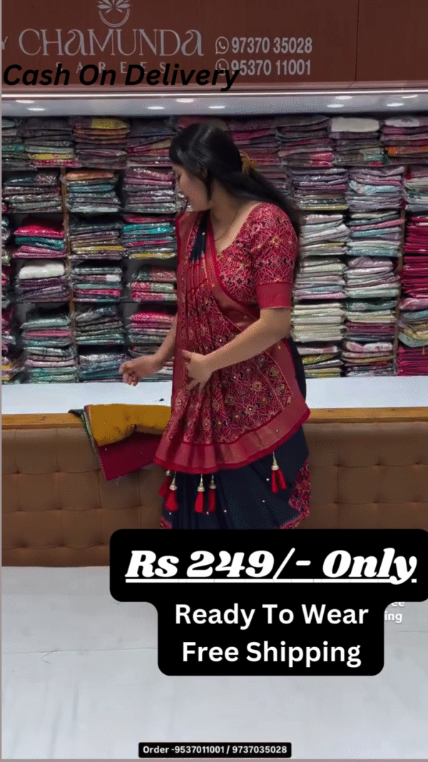 Exquisite Pure Silk Banarasi Patola Saree – A Timeless Masterpiece of Tradition and Luxury - Image 4