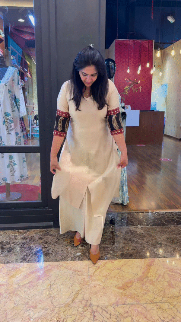 Beautiful South Cotton Embroidery Kurta with Pant – A Perfect Blend of Comfort and Traditional Elegance - Image 2