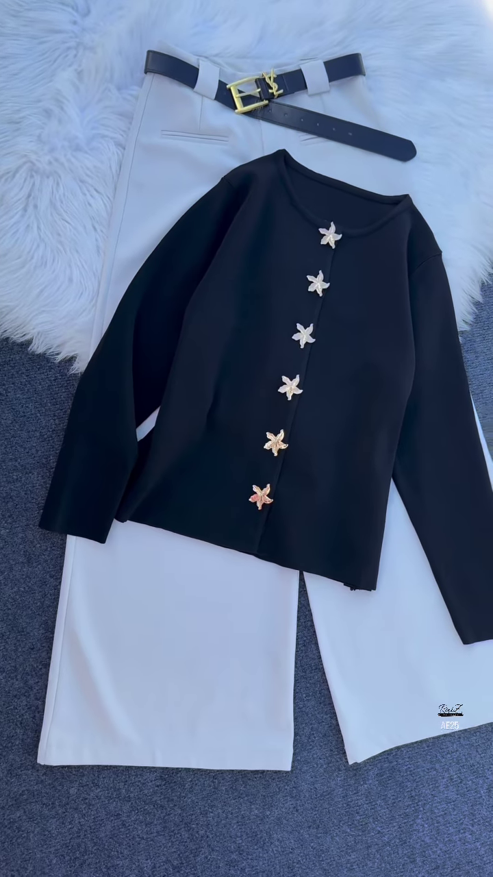 🌼 Naira Edit: Floral Button Top & Tailored Trouser Set - Image 4