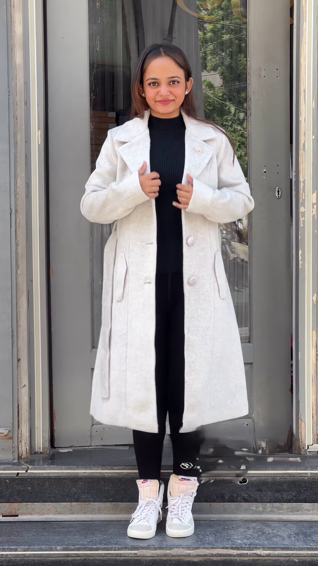 π Luna Crest: Structured Overcoat & Monochrome Base Set